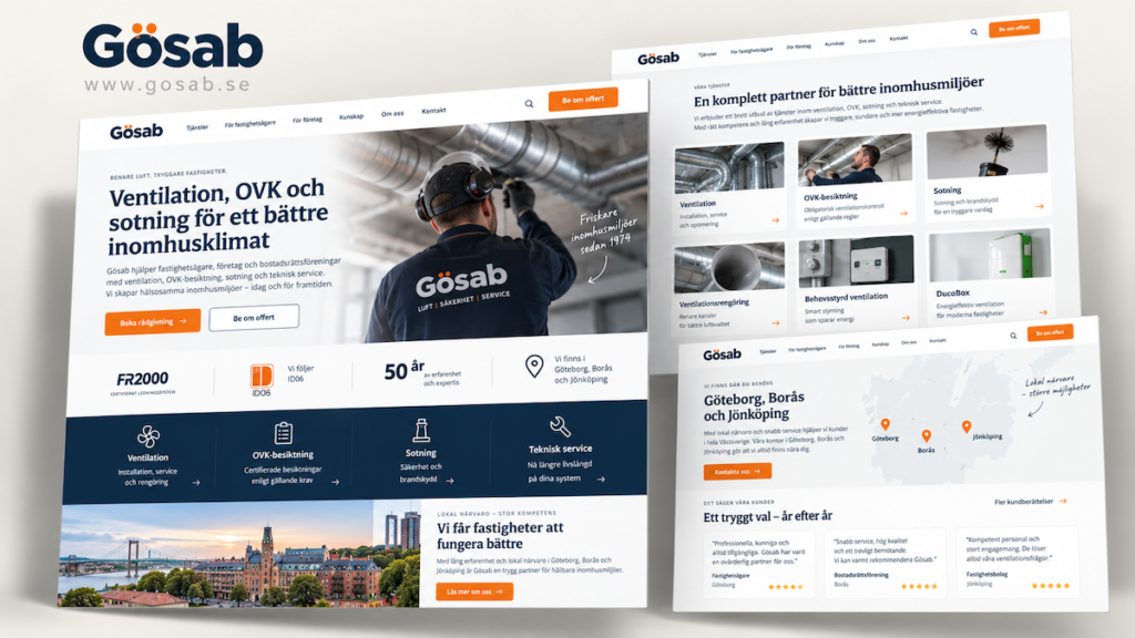 Gösab – Från komplex tjänstestruktur till tydligare digital affär